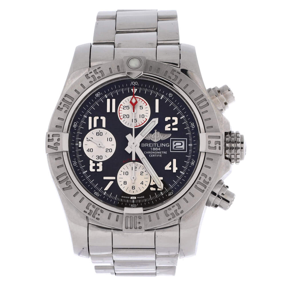 Breitling 43 Avenger II Chronograph Automatic Watch Stainless Steel